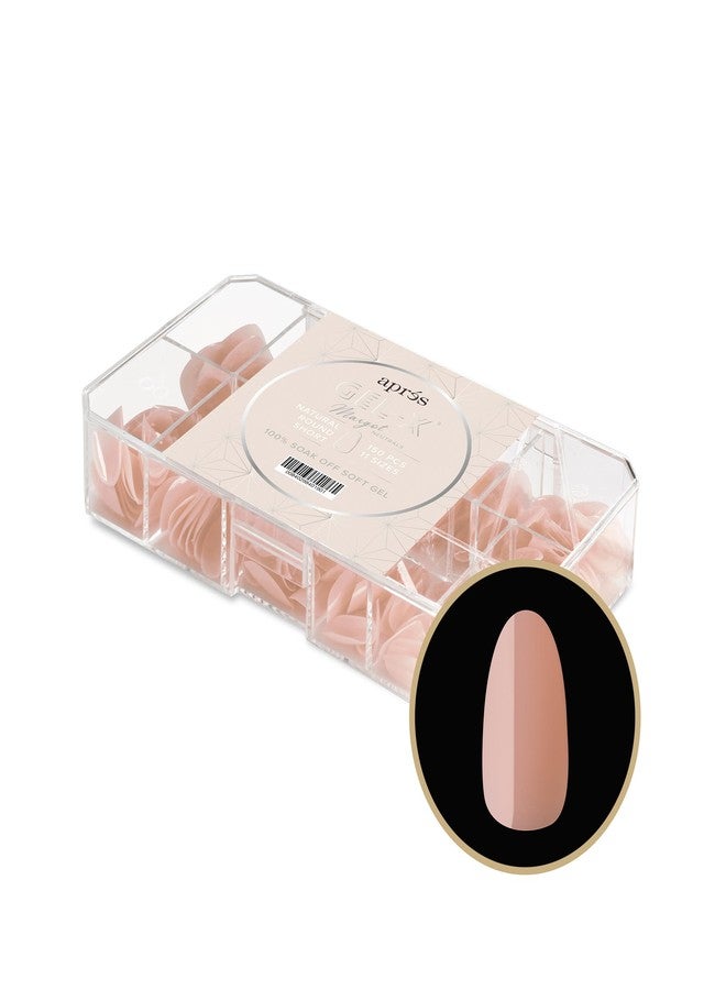 APRÉS Apres Neutrals Gel-X Margot Box Of Press On Nails, 11 Sizes 00-9, Soft Gel Nail Tip Box (150pcs) (Natural Round Short, 150) - Image 3