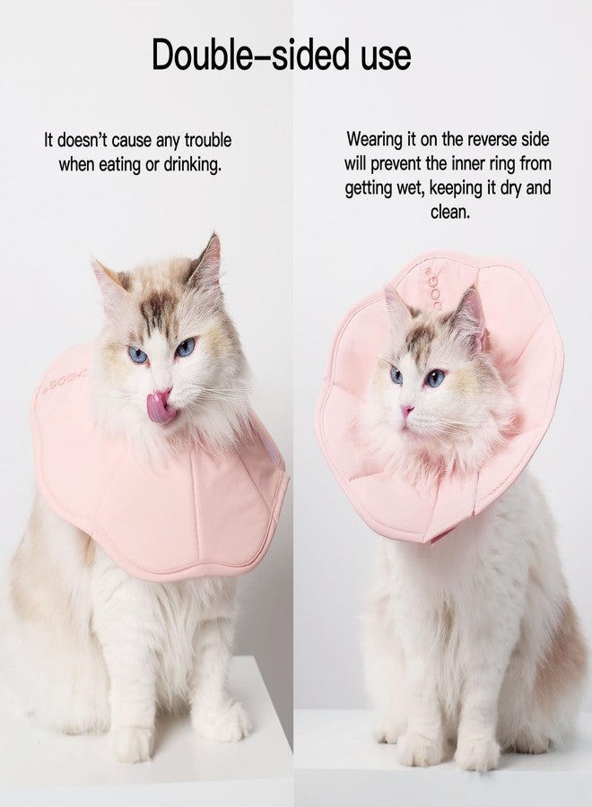 Touchdog Adjustable Soft Cat Cone Collar - Waterproof Recovery Collar for Cats After Surgery, Lightweight Elizabethan Collar for Kittens, Small to Large (Pink, M) - Image 5