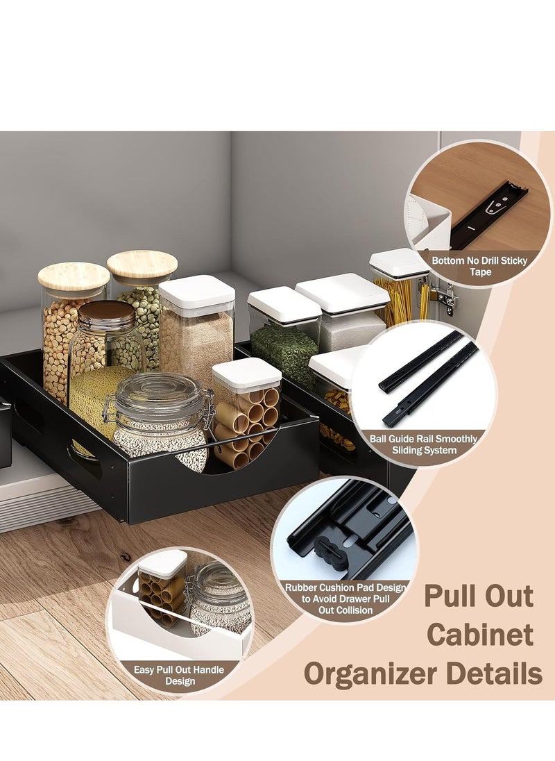 Pull out Cabinet Organizer for Kitchen Cabinet, Heavy Duty Slide out Pantry Shelves Drawer Storage, Sliding Drawer Organizer Shelf for Kitchen, Living Room, Home - pzsku/Z8DD5FE48486F9F0D97D4Z/45/_/1720939578/87228734-d17e-41fe-84e7-6614b49eca5b