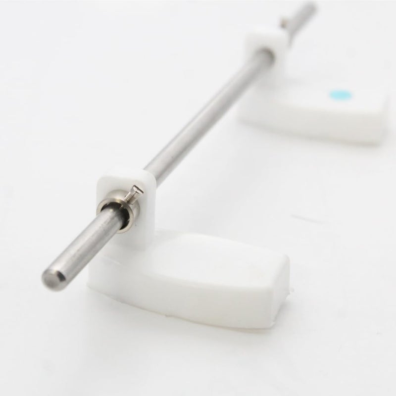 NEW WARE غطاء مقعد مرحاض غربي مع مفصلات من الفولاذ المقاوم للصدأ - مجموعة تثبيت بلاستيكية بيضاء لمراحيض الغرب - مجموعة مفصلات بديلة آمنة ودائمة - Image 3