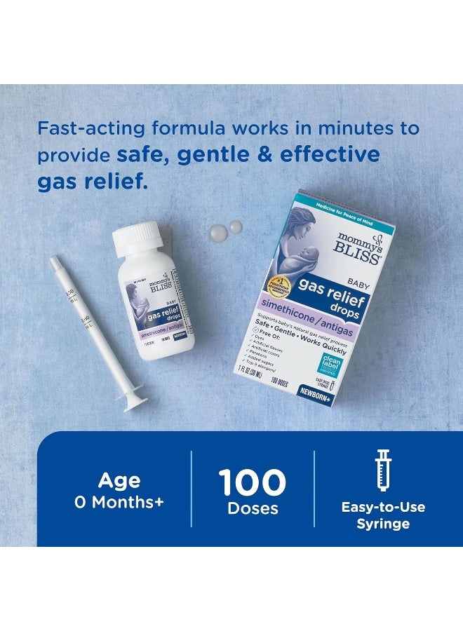 Mommy's Bliss Fast Acting Gas Relief Drops for Infant Tummy Troubles to Ease Newborn Stomach Bloating - Image 3