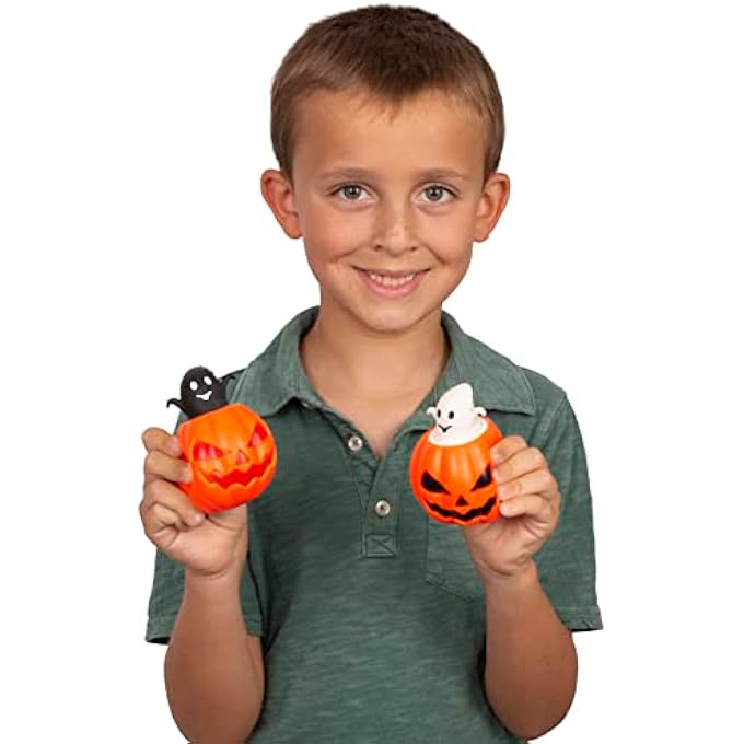 Tigerdoe Pumpkin Fidget Toy - 6 PC Set Halloween Pop Up Toys - Squishy Anxiety Relief Sensory Toy - Image 3