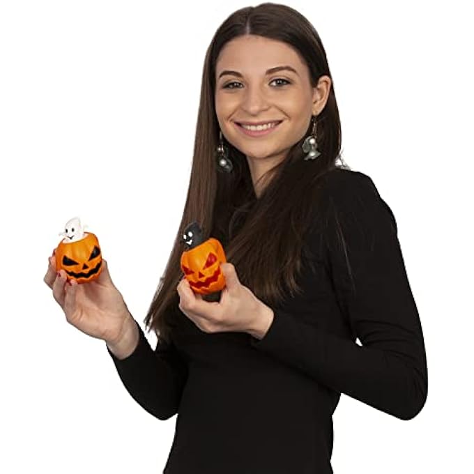 Tigerdoe Pumpkin Fidget Toy - 6 PC Set Halloween Pop Up Toys - Squishy Anxiety Relief Sensory Toy - Image 2