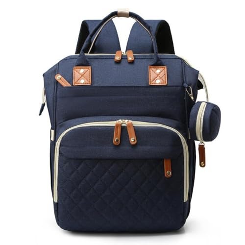 Winnies Diaper Backpack for Mothers for Travel – Baby Nappy Bag with Insulated Bottle Pockets | Maternity Bags for Mother and Baby | Multi-Compartment Mother Bag (Grey/Green) - Image 1
