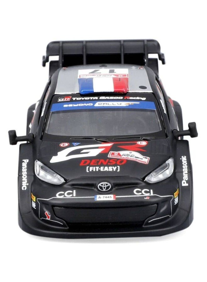 Bburago Race Toyota GR Yaris Rally1 Hybrid #17 Sebastien Ogier Die-cast Car (1:43, Black) - Image 2