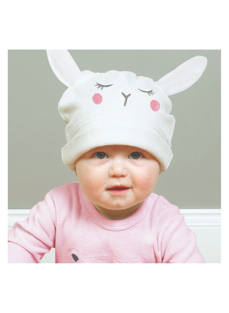 Nurtur Gift Pack Hat + Socks (Mesh Gift bag) - Pink/Girl - Image 4