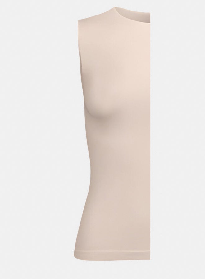 Silvy Lycra Bianca Top Sleeveless Round Neck For Women - Image 2