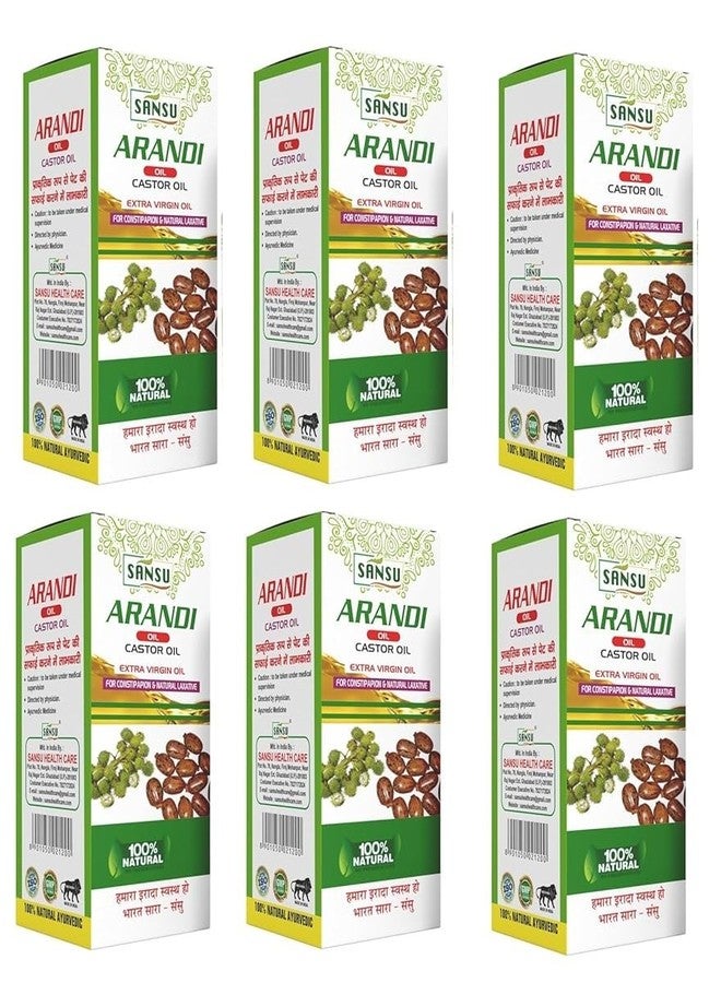 Sansu Arandi Oil | 100% Pure & Natural | Ayurvedic | 50ml (Pack of 6). - Image 1