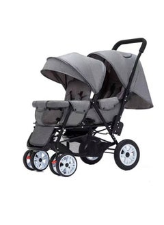 Baby Stroller twins  - Grey - 906