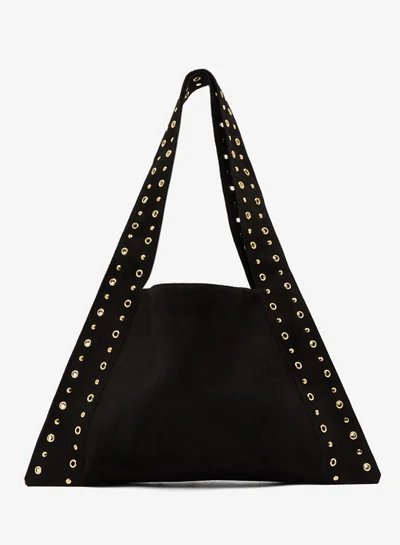 Ginger Metal Embellished Slouch Tote