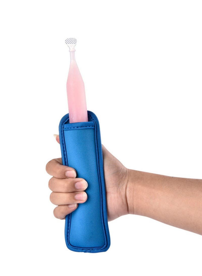 8PCS Ice Pop Sleeves Antifreezing Sleeves Reusable Popsicle Bags Fun Kid Styles Popsicle Party Pack  - Image 3