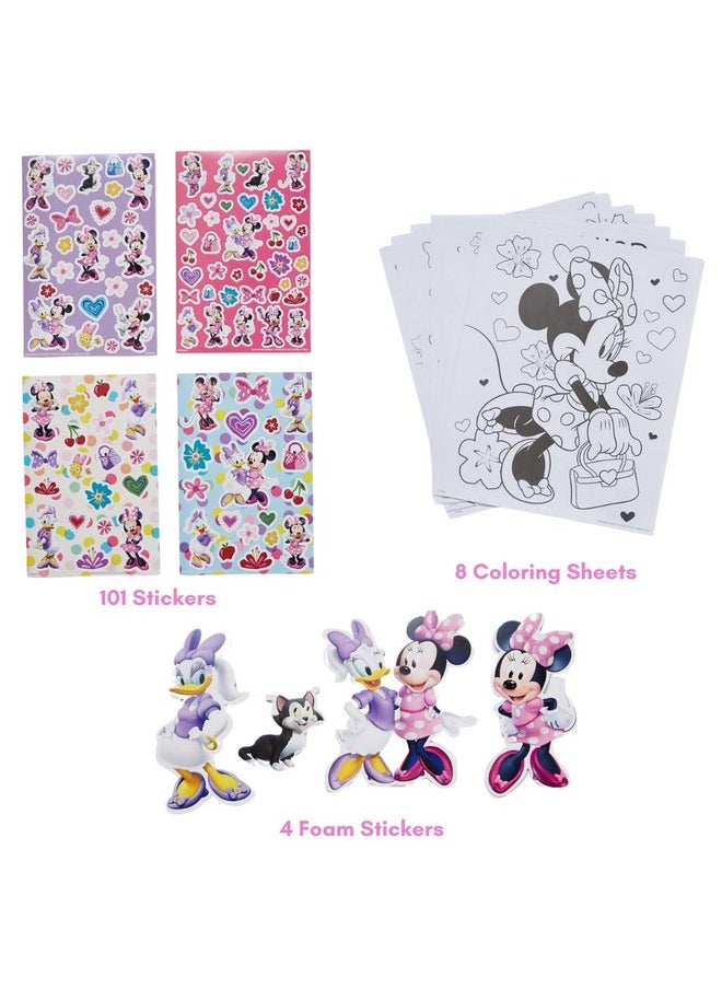Innovative Designs - Disney Minnie Mouse Coloring Art Set For Kids With Stickers And Stampers 150+ Pieces - Image 1