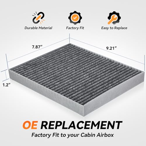 Auto Dynasty Cabin Air Filter Compatible with 2010-2023 Buick Encore Cadillac SRX Chevy Captiva Cavalier Saab 9-4X/9-5, Pack of 2 OEM Direct Replacement for 332766591 13356914 24191 F4191 FI1269C - Image 4