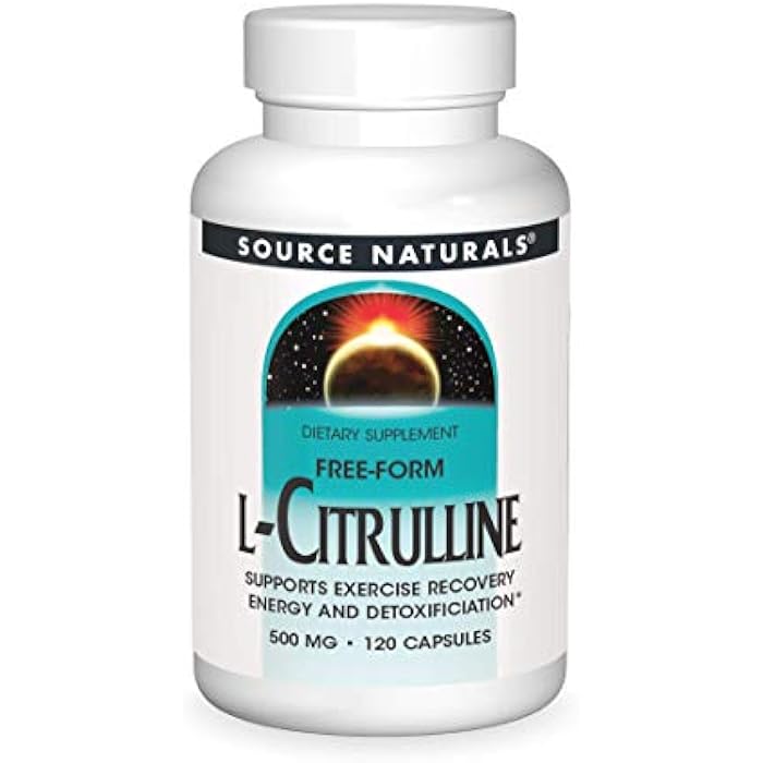 Source Naturals L-Citrulline - Supports Exercise Recovery, Energy and Detoxification*, 500 mg - 120 Capsules - Image 1