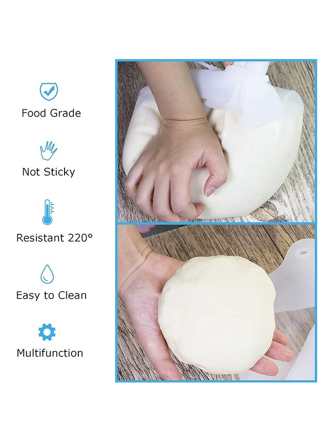 1pcs Versatile Silicone Dough Kneading Bag for Bread, Pastry, and Pizza - Flour Mixer Bag for Easy Mixing - Kitchen Tool and Accessory for Effortless Baking - Large - Image 3