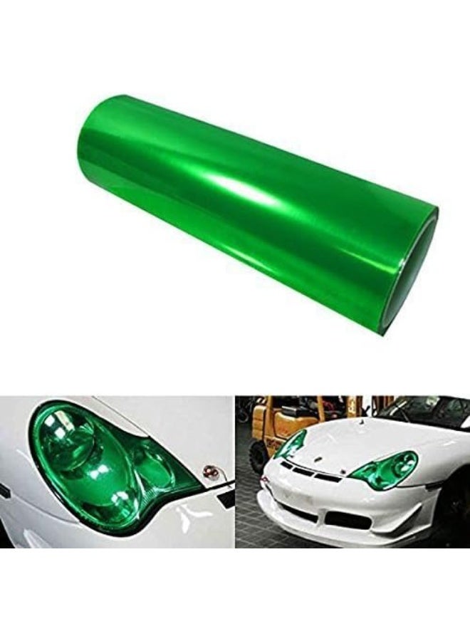 F & B LED LIGHTS أضواء LED F & B 12 × 48 بوصة فيلم فينيل ملون ذاتي اللصق للمصابيح الأمامية والخلفية ومصابيح الضباب (12 × 48، أخضر) - Image 3