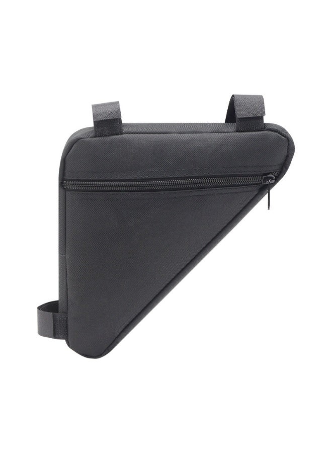 Generic Bike Frame Storage Bag, Water Resistant Bicycle Triangle Bag with Two Side Pockets, Strap-On Under Seat Tool Accessories Pouch  - Image 1