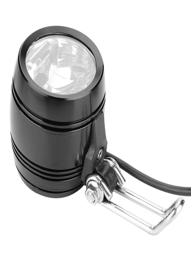 Chiffonade Headlight with Horn - 2-in-1 E-Bike Front Light & Safety Horn for 24V-48V Bicycles, Compact Handlebar Mount, 5W 100LM Brightness, 1.5m Cable(Black) - Image 3