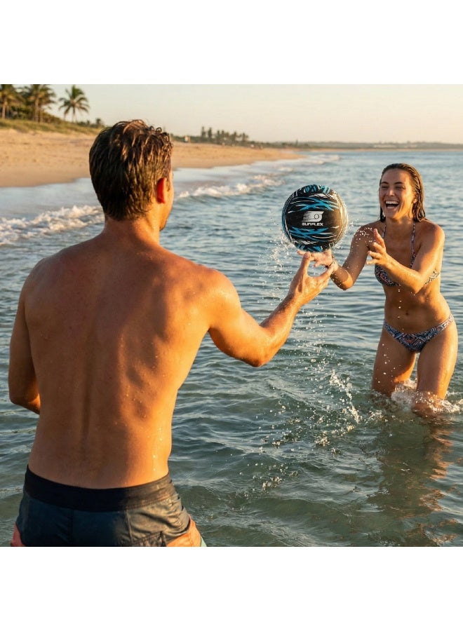 صنفليكس كرة الشاطئ والمرح صن فليكس مقاس 5 أكشن برو | كرة ناعمة من النيوبرين للعب الخارجي والمائي - Image 2