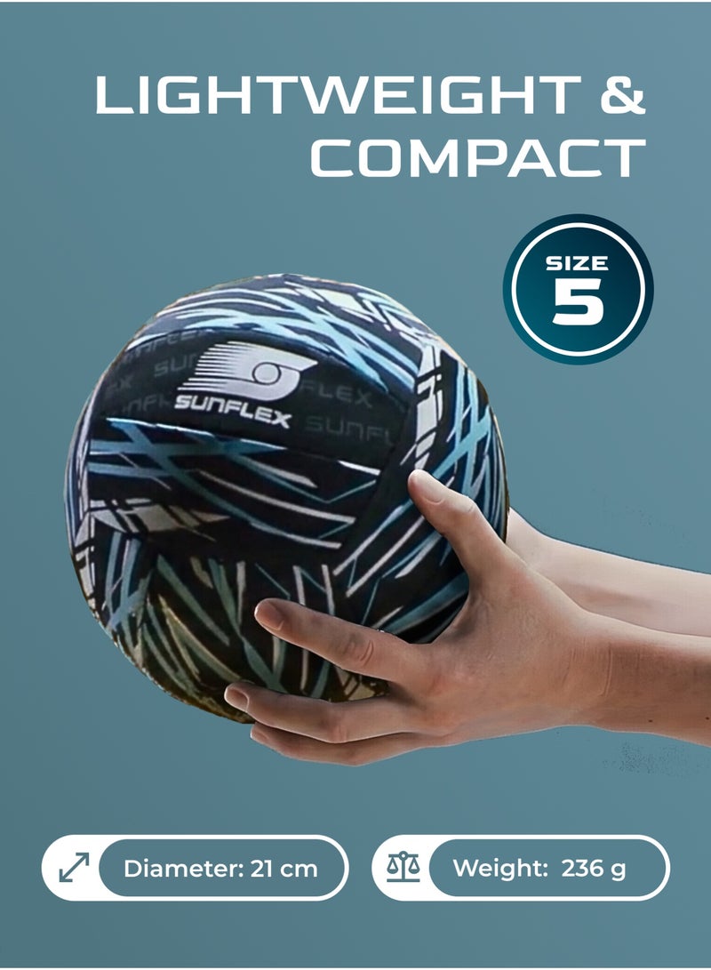 صنفليكس كرة الشاطئ والمرح صن فليكس مقاس 5 أكشن برو | كرة ناعمة من النيوبرين للعب الخارجي والمائي - Image 5