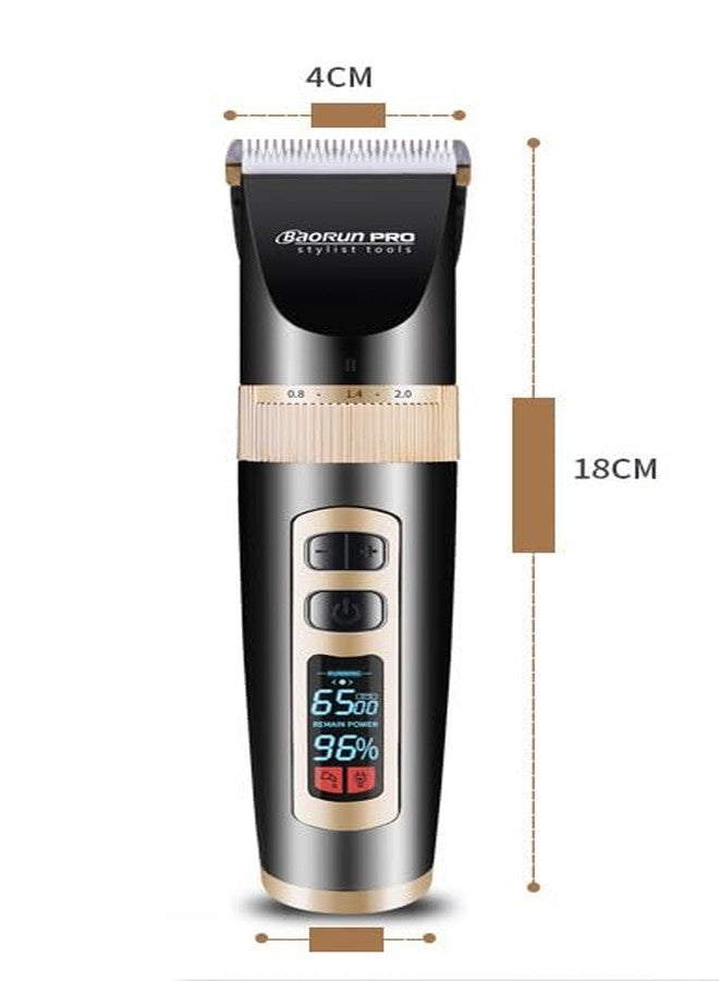 Maxshop Cordless Hair Clippers for Men Kids Grooming Hair Cutting & Trimming Kit with Guide Combs Charging Dock (Gold) - Image 5