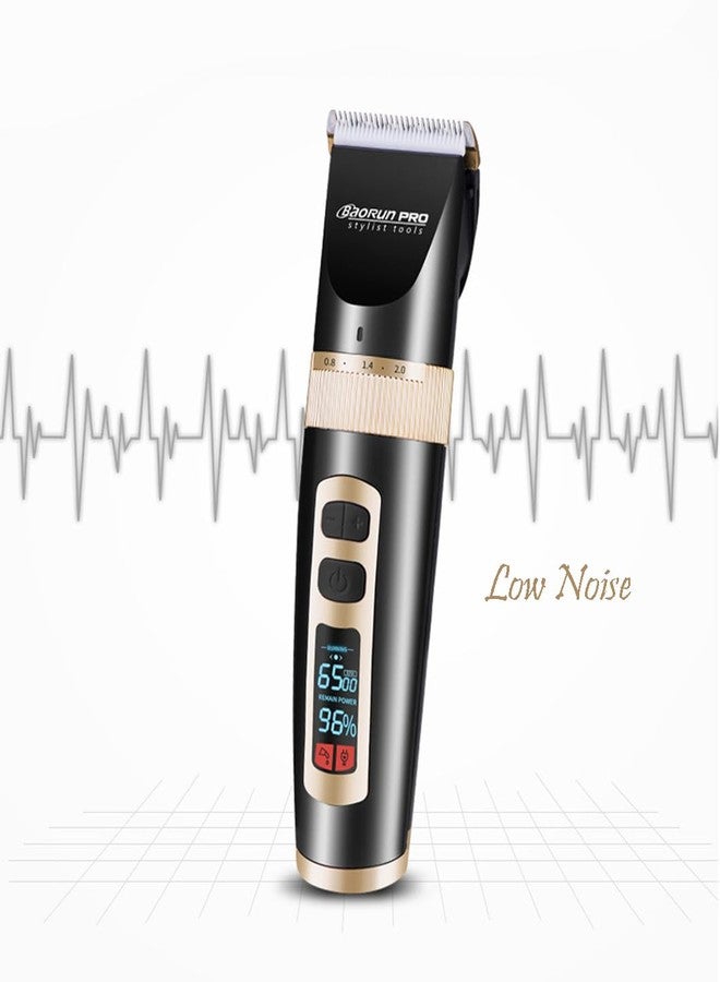 Maxshop Cordless Hair Clippers for Men Kids Grooming Hair Cutting & Trimming Kit with Guide Combs Charging Dock (Gold) - Image 4