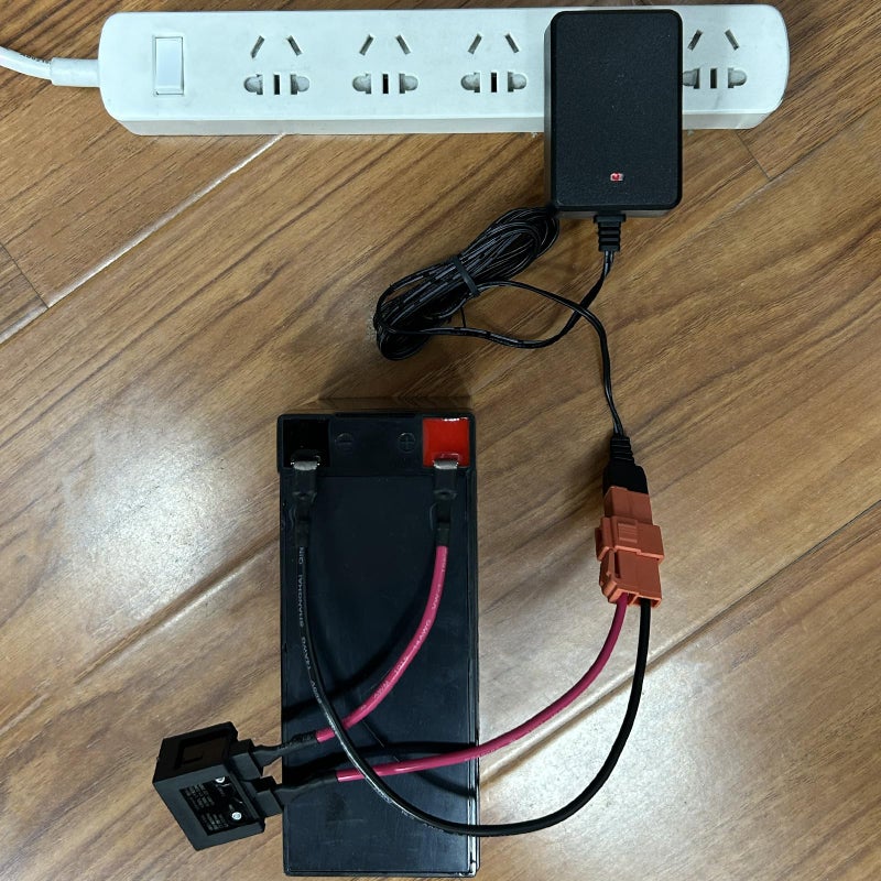 ToiCottage 12 Volt Battery Charger For Ride On Toys And Battery Wire 12V Kids Ride On Car Charger 12V Electric Car Riding Toy Battery Power And Charging Socket Adapter Square Plug - Image 5