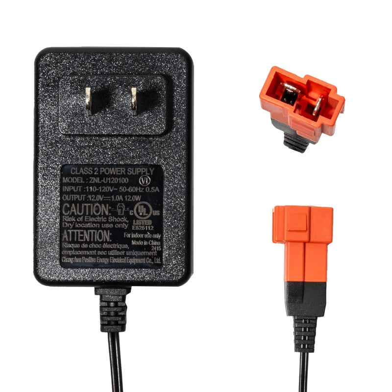 ToiCottage 12 Volt Battery Charger For Ride On Toys And Battery Wire 12V Kids Ride On Car Charger 12V Electric Car Riding Toy Battery Power And Charging Socket Adapter Square Plug - Image 2