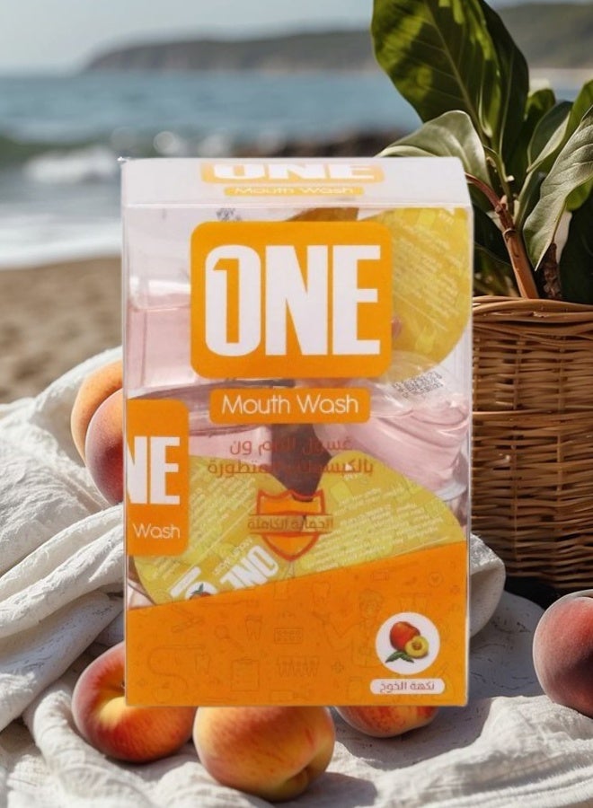 One 3 Pieces Mouth Wash Peach Flavor 20 Capsules 15ML - Image 2
