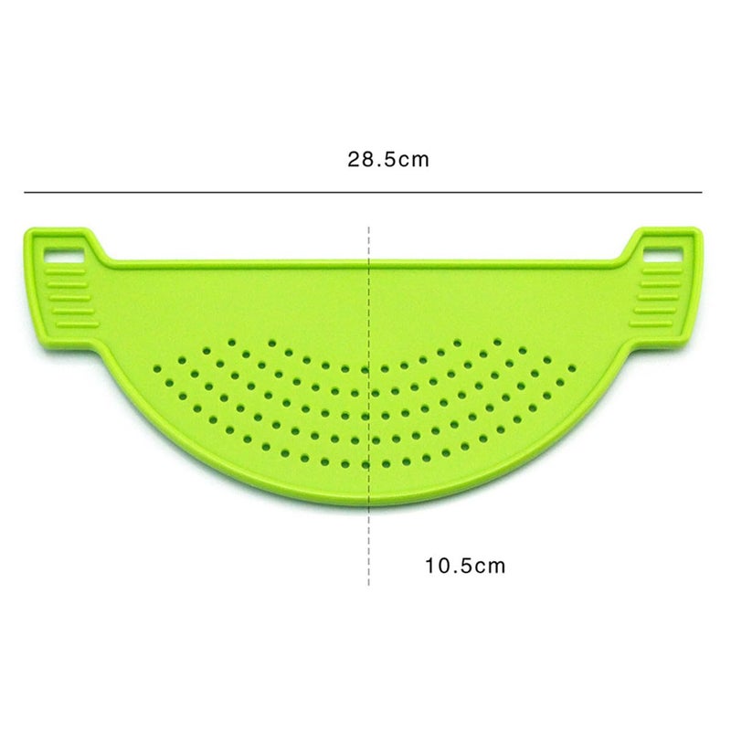 3Pcs Kitchen Pot Strainer Set for Pasta Washing and Draining Random Color - Image 3