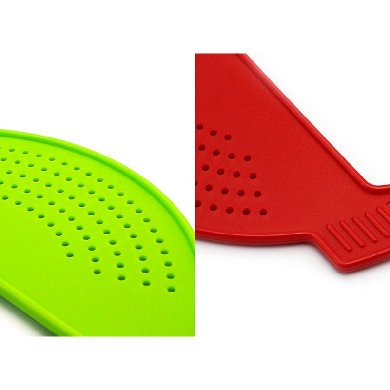 3Pcs Kitchen Pot Strainer Set for Pasta Washing and Draining Random Color - Image 5