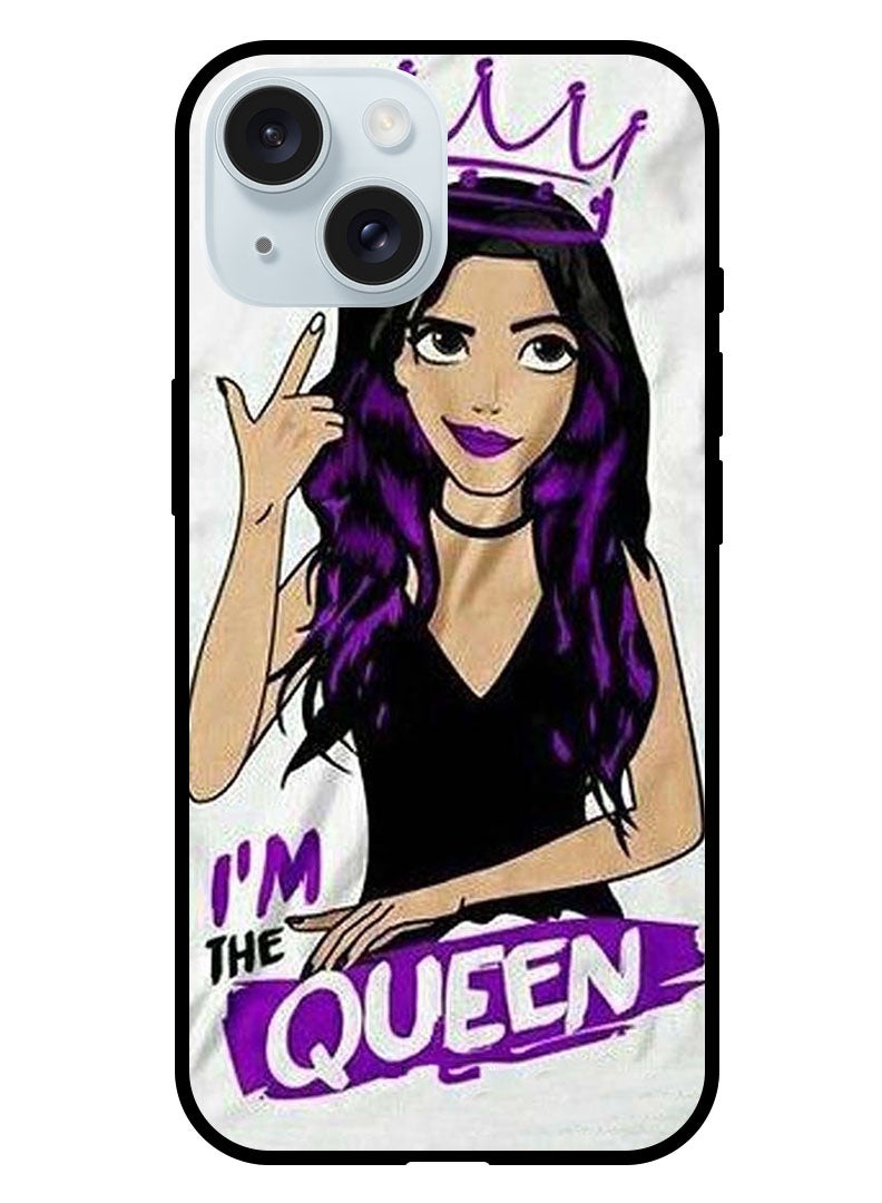 Theodor Protective Case Anti Scratch Shock Proof Bumper Cover For iPhone 15 Plus I Am Queen - Image 1