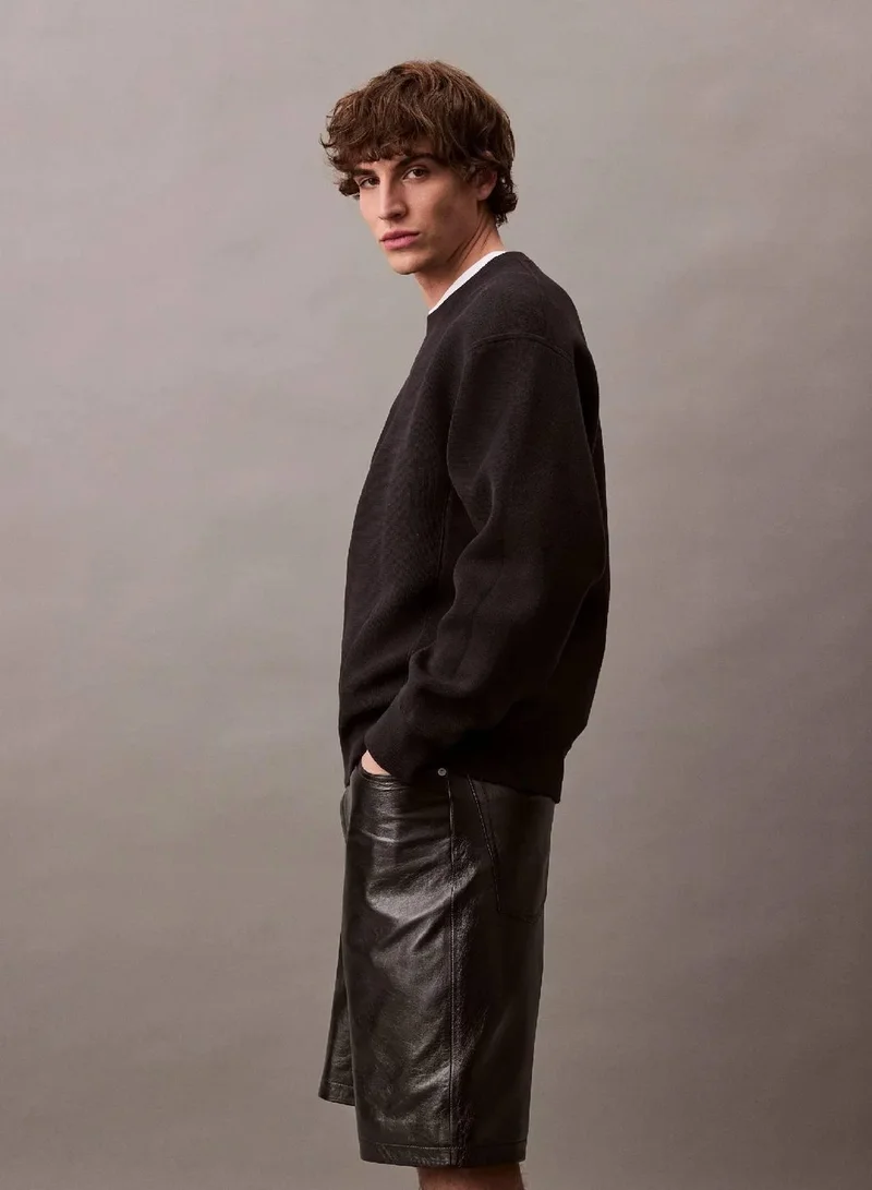 CALVIN KLEIN Paper Leather Short