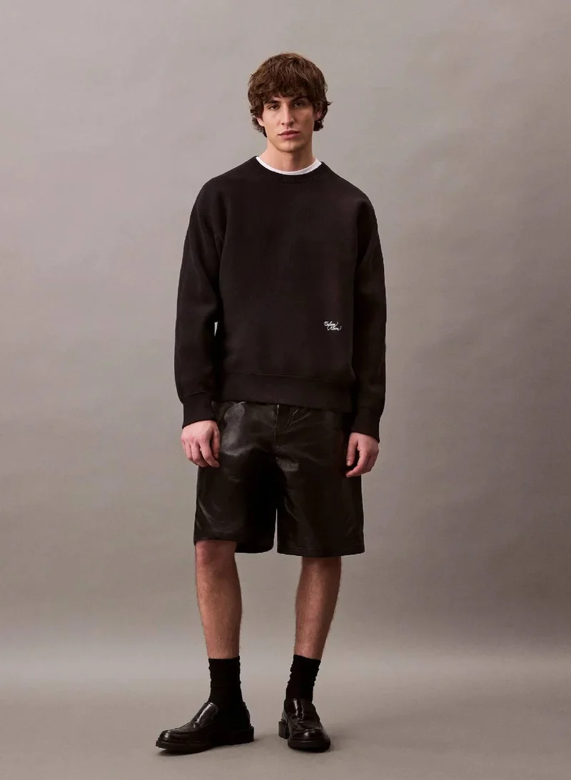 CALVIN KLEIN Paper Leather Short