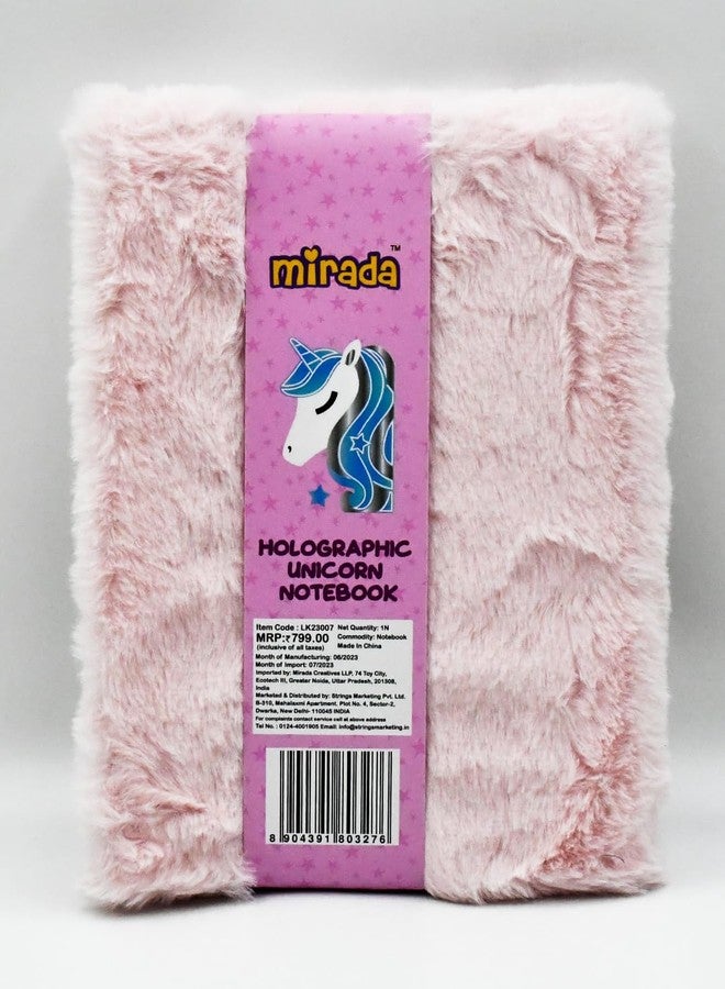 Mirada Holographic Unicorn Notebook - Cute Shiny Stylish Diary for Study, School & Office, Ideal Birthday & X’mas Gift - Image 3