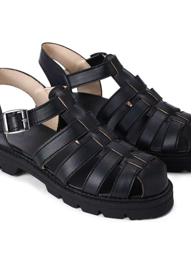 Pavo - Black Sandals - Image 1