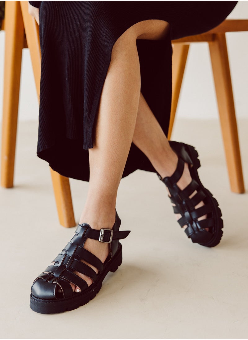 Pavo - Black Sandals - Image 1