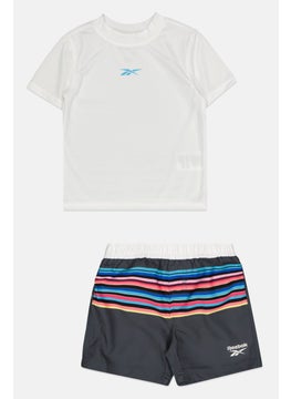 Reebok Toddlers Boy 2 Pieces Brand Logo T-Shirt And Shorts Set, Multicolor  - Image 1