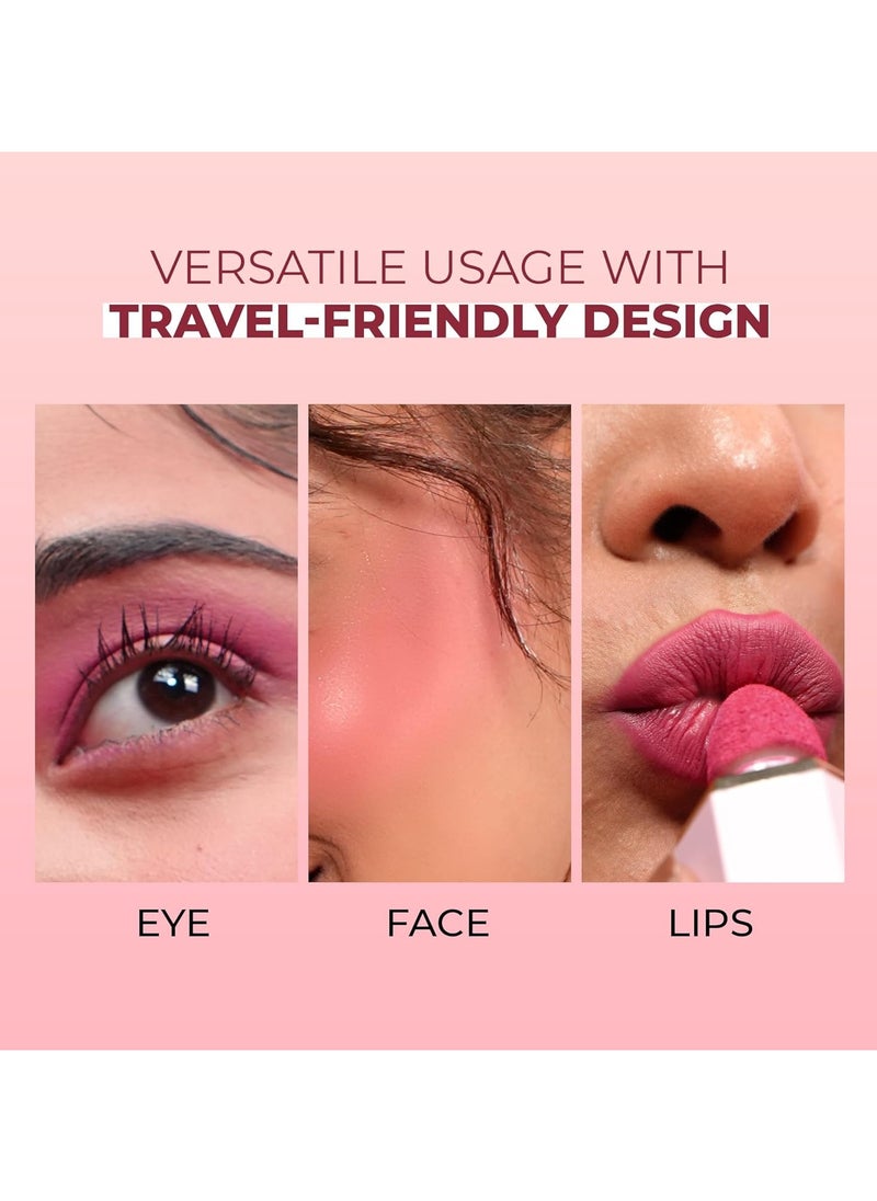 COLORS QUEEN - Matte Liquid Blush Highly Pigmented Smooth Texture Long Lasting Lightweight Blusher Face Eye Lips Sponge Tip Applicator 04 Rosy Glow 6.5g - Image 1