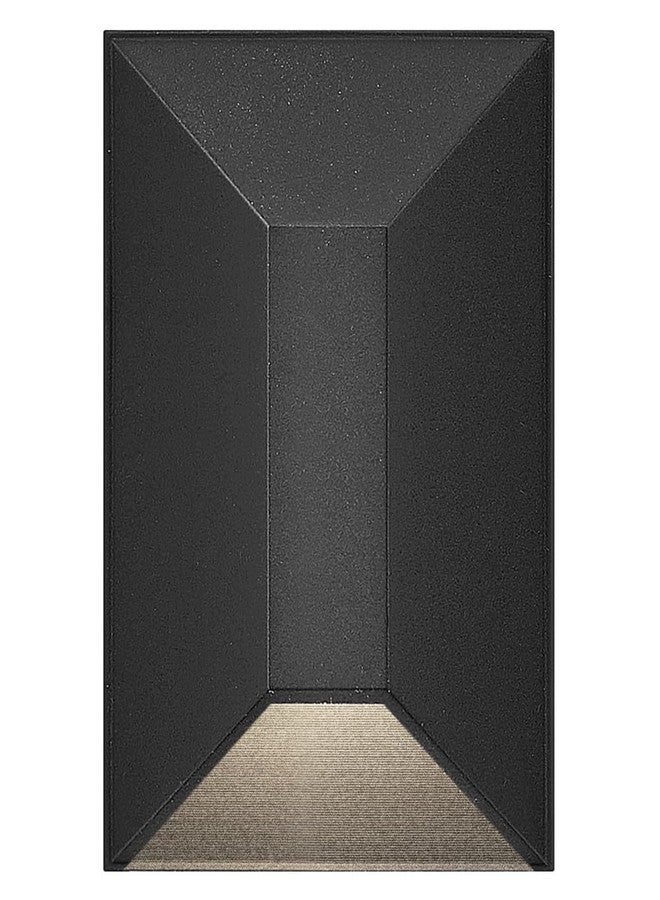 Hinkley Nuvi Small Vertical Rectangular Deck Sconce - Vinyl Alloy, Integrated LED, ADA, Mounts Flush - Black Finish - Image 3