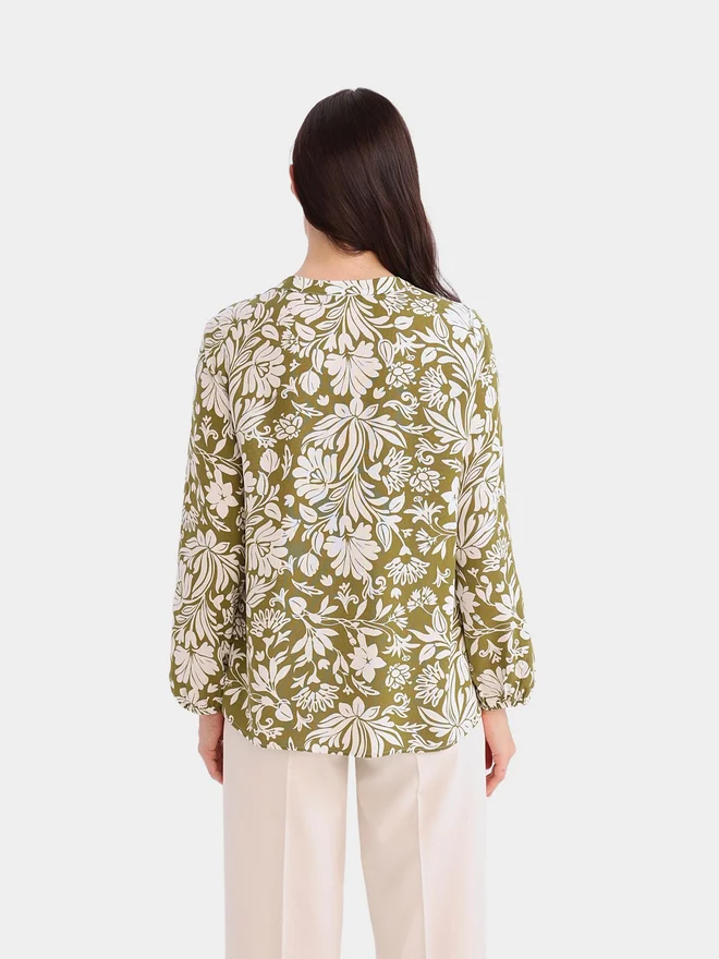 DeFacto DeFacto Regular Fit Crew Neck Long Sleeve Blouse