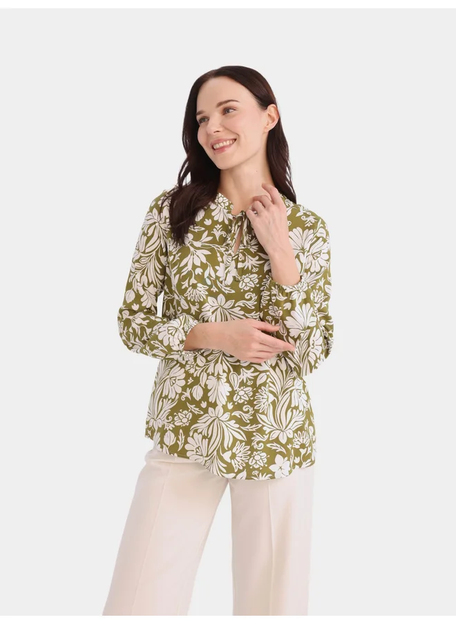 DeFacto DeFacto Regular Fit Crew Neck Long Sleeve Blouse