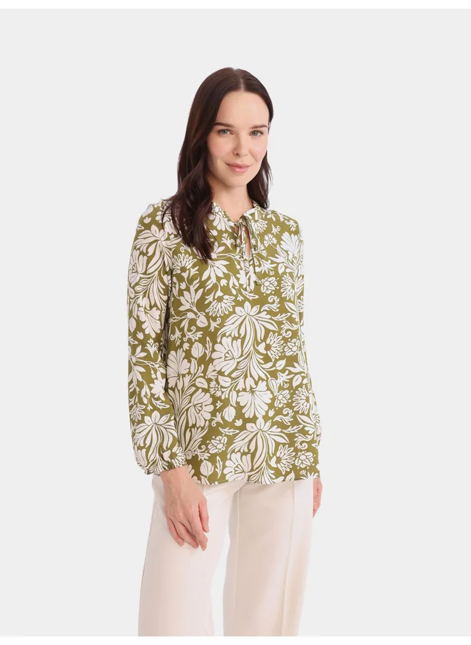 DeFacto DeFacto Regular Fit Crew Neck Long Sleeve Blouse