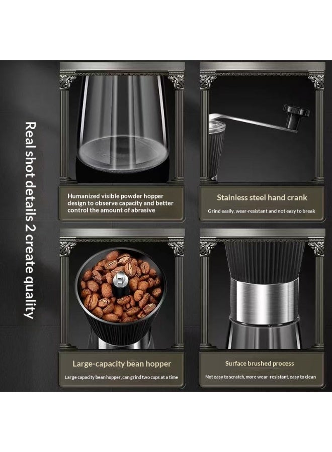 304 Stainless Steel Manual Coffee Grinder Large Capacity Home Portable Multi-Functional Coffee Bean Grinder - Image 4