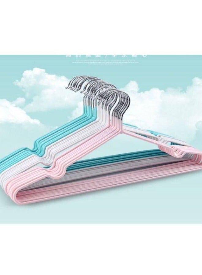 5-piece metal clothes hanger with silicone coating - Image 3