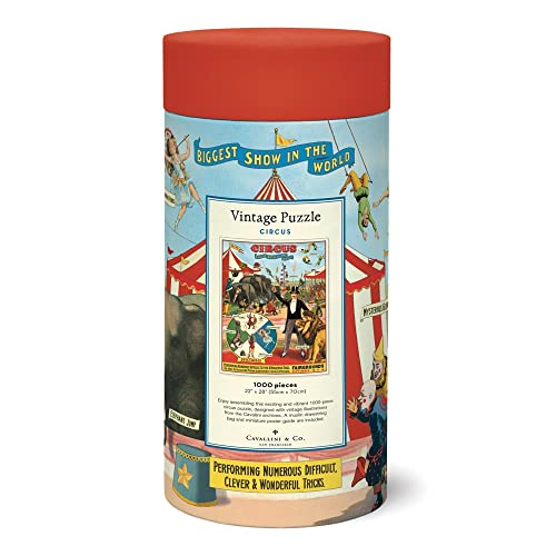 CAVANILLI & CO. Cavallini 1000 Piece Puzzle, Vintage Circus (PZL/Circus) - Image 3