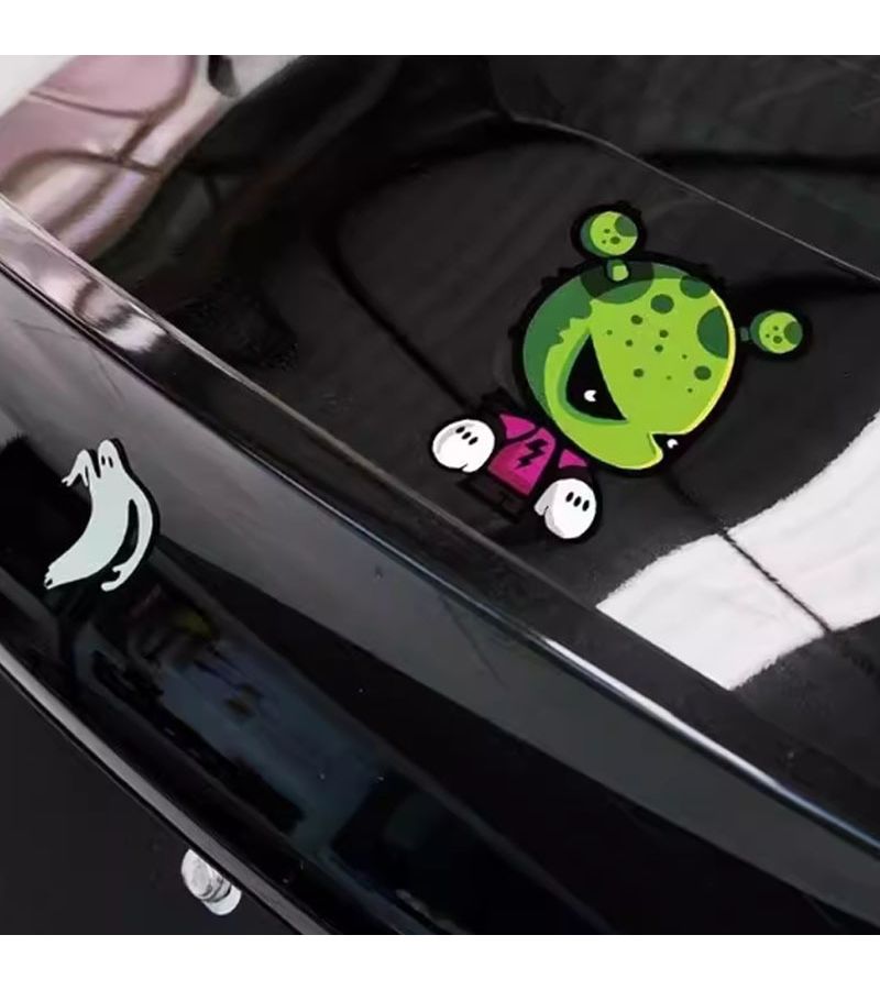Gothic Cartoon Puppet Bear Death Knight Sticker Reflective PVC Decal For Car - Image 3