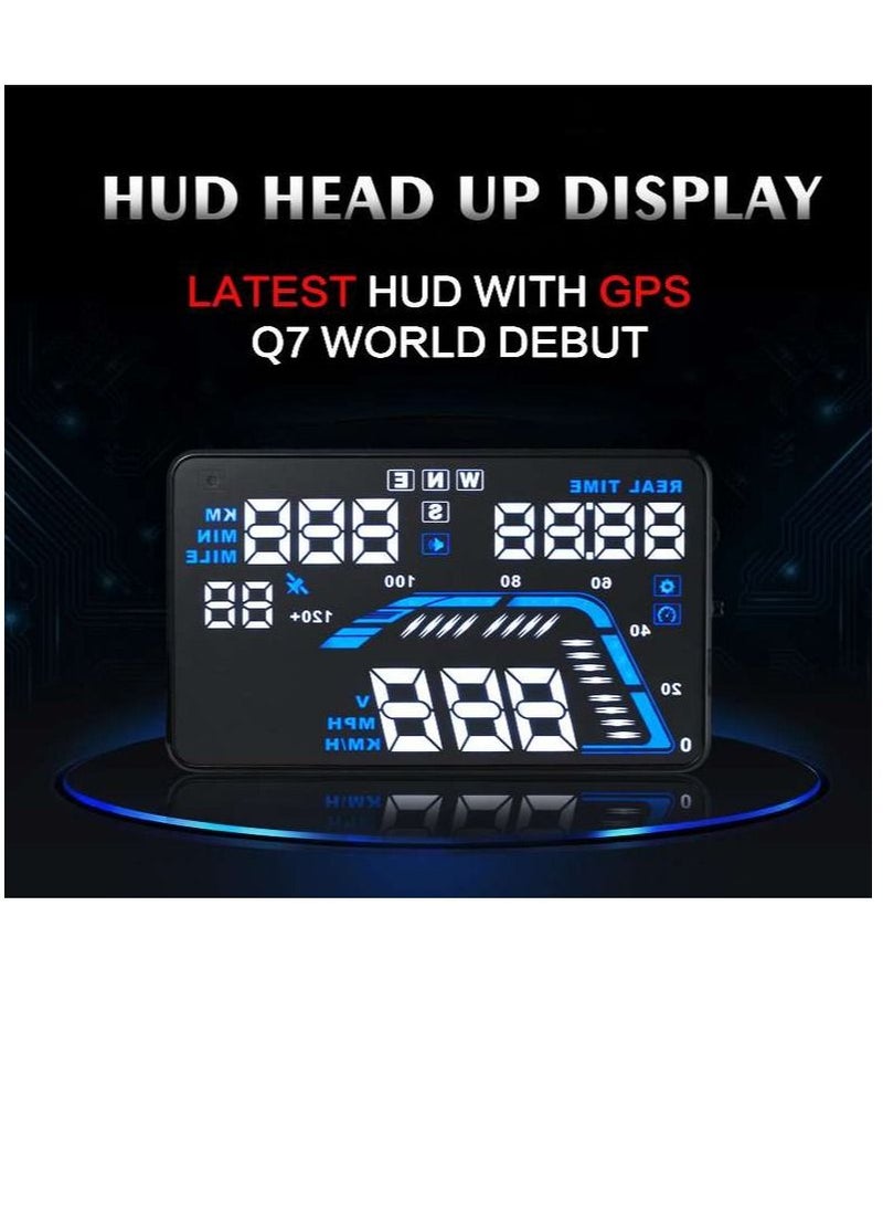 GULFLINK GULFLINK Head Up Display(HUD) Vehicle Speed Meter Q7  - Image 3