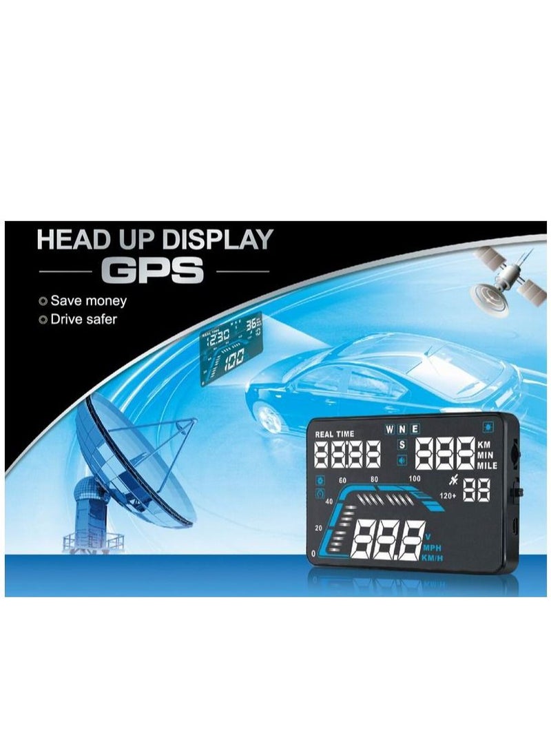 GULFLINK GULFLINK Head Up Display(HUD) Vehicle Speed Meter Q7  - Image 5