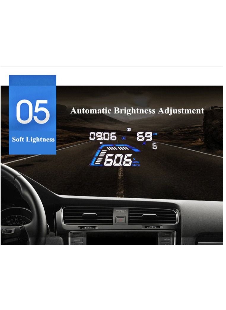 GULFLINK - GULFLINK Head Up Display(HUD) Vehicle Speed Meter Q7 - Image 1